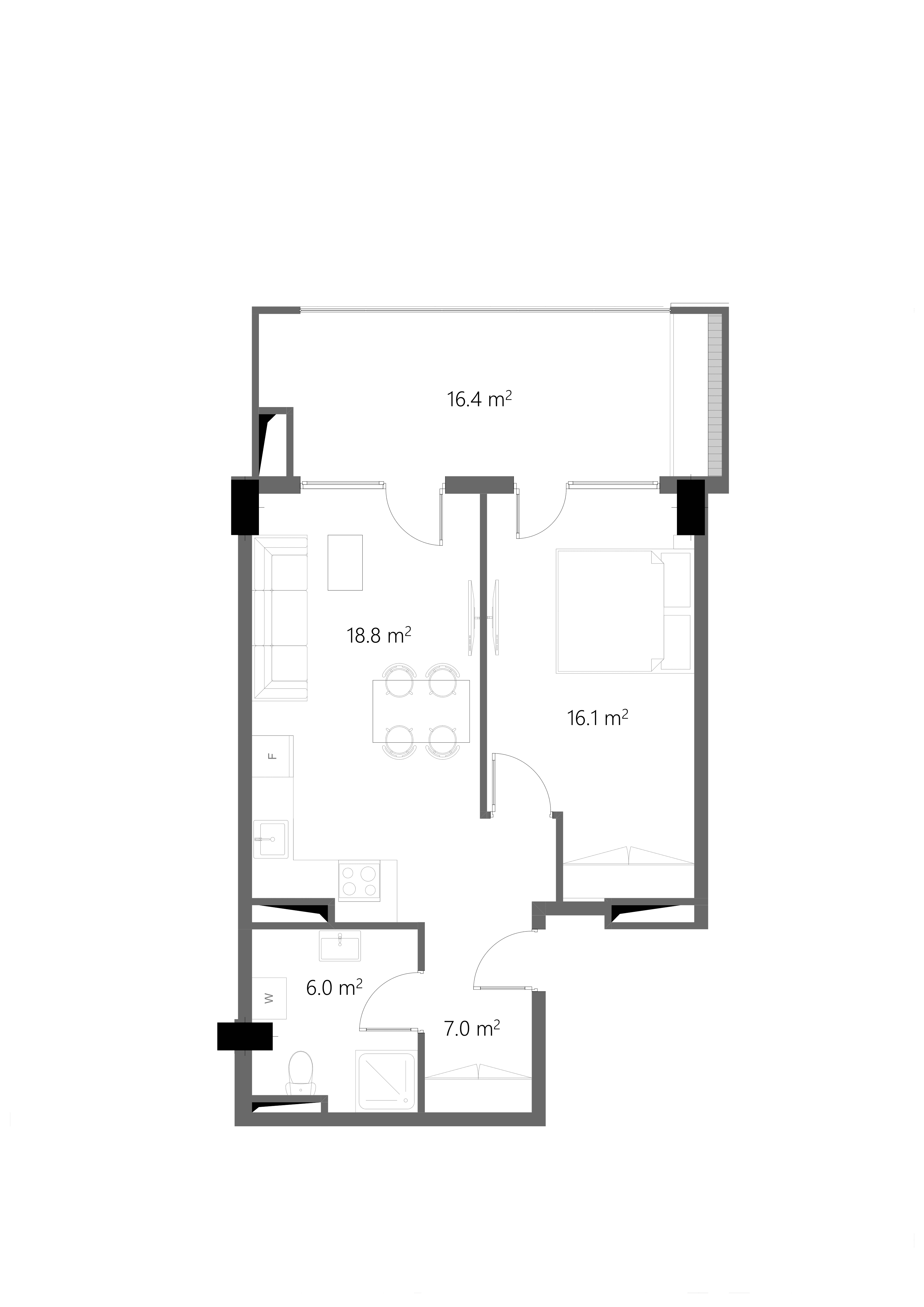 1 Bedroom 1501