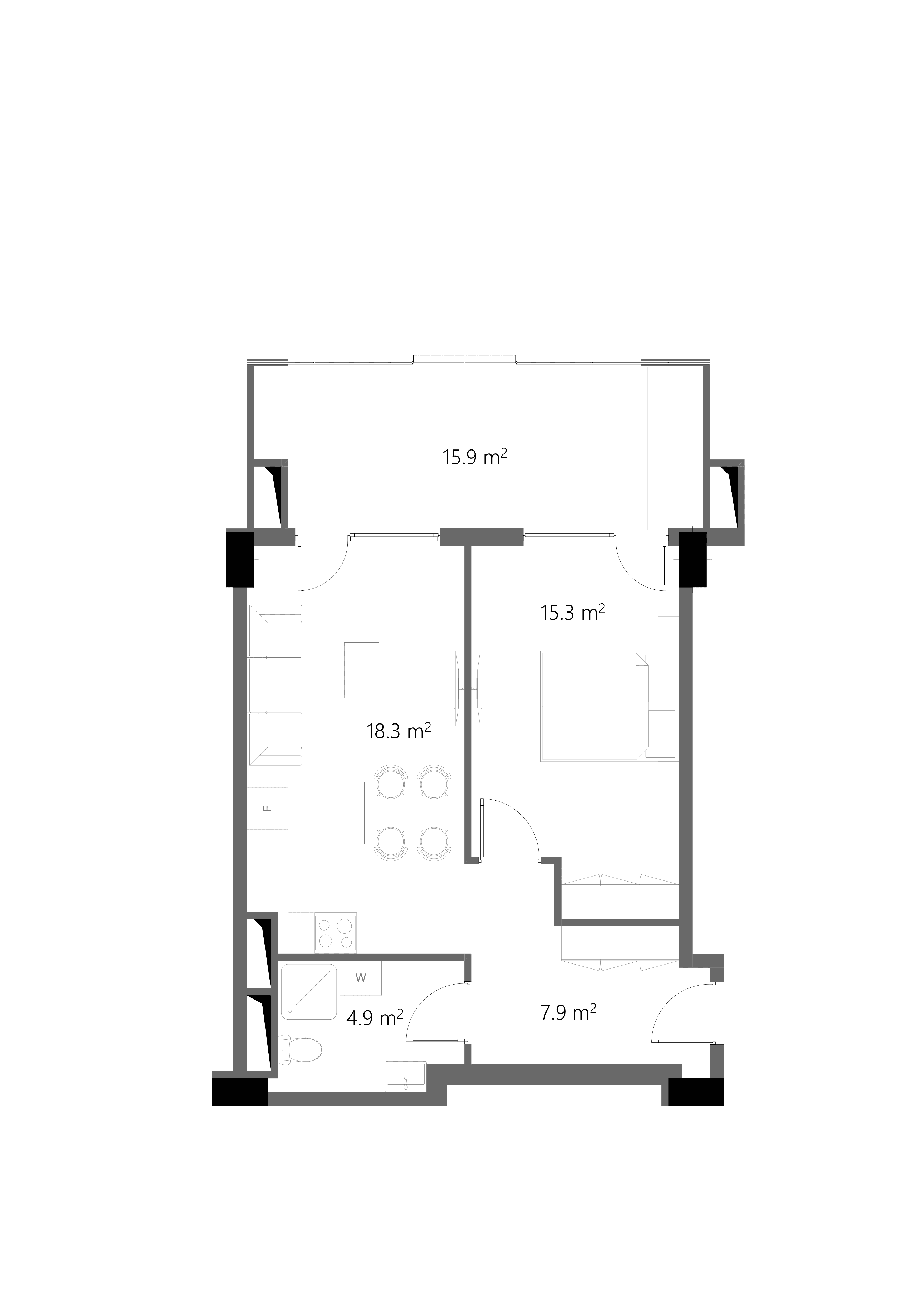 1 Bedroom 1503